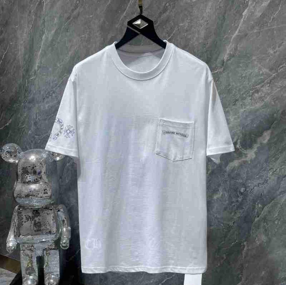 Chrome Hearts white printed short-sleeved T-shirt